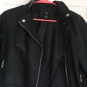 Girls black denim jacket